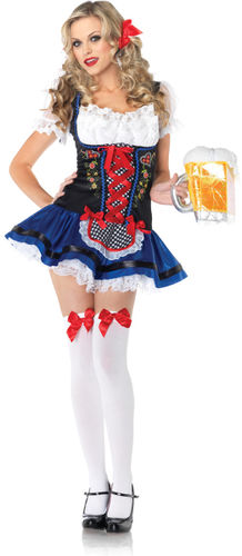 Flirty Fraulein Women's Costume- Small/Medium