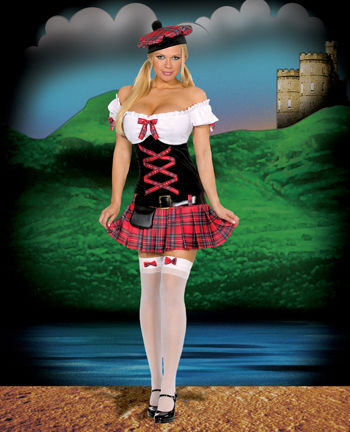 Women's Costume: Sassie Lassie- Extra Small