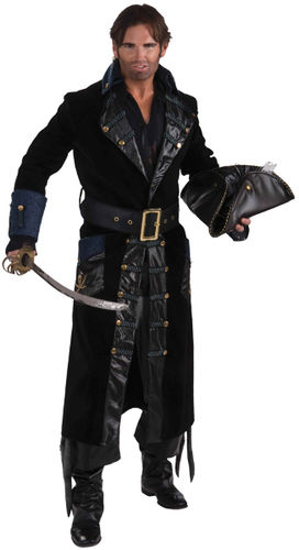 Blackbeard Mens' Costume- Large 46-48