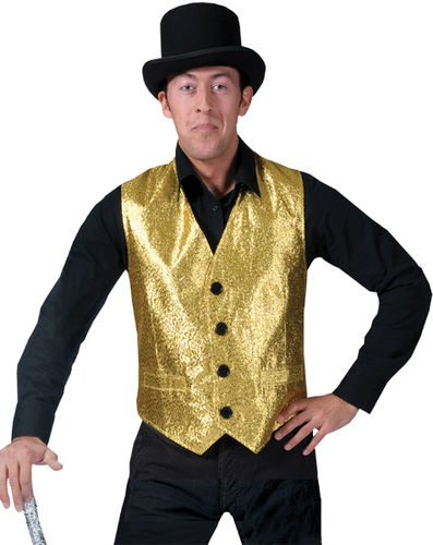 Gold Men's Costume Vest- Medium