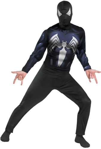 Spider-man Black Suited Men's Costume- Size 42-46