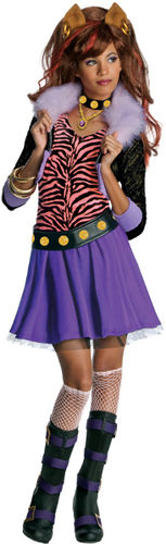 Clawdeen Wolf Girls' Costume- Large