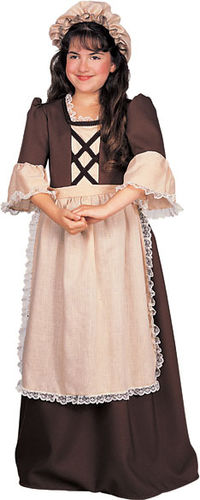 Colonial Girl Child Costume- Medium