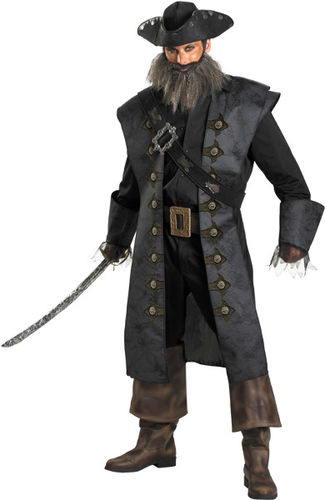 Blackbeard Deluxe Men's Costume 42-46