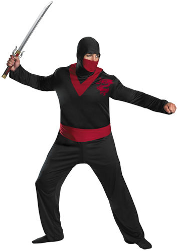 Men's Costume: Ninja Warrior- Size 50-52