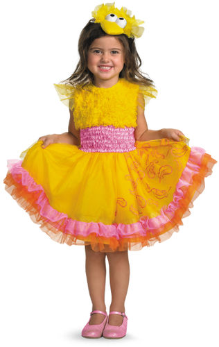 Sesame Street Big Bird Frilly Girl's Costume- Size 4-6