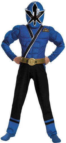 Children's Costume- Blue Ranger Samurai Size 10-12