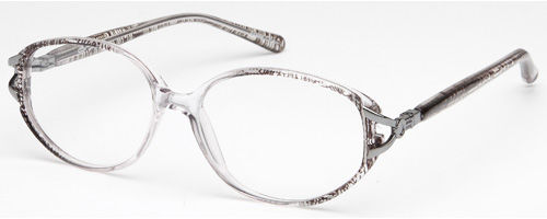 Womens Etched Prescription Glasses in Black