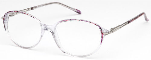 Womens Leopard Thin Prescription Glasses in Blue