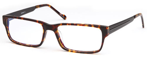 Mens Squared Thick Rimmed Prescription Rxable Optical Glasses in Tortoise