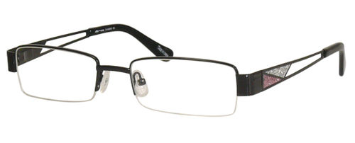 Womens Gold and Silver Sparkly Prescription Glasses in Black