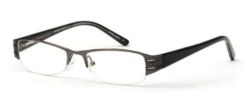 Womens Half Framed Julia Prescription Glasses in Gunmetal