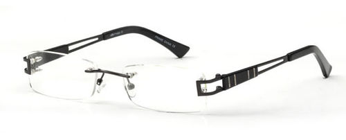 Womens Rimless Prescription Glasses in Black