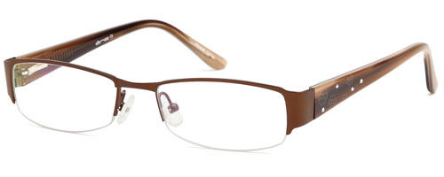 Womens Ultra Colored Stylish Prescription Glasses in Brown