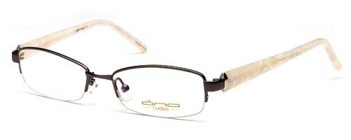 Womens Half Rimmed Two Toned Prescription Glasses in Gunmetal