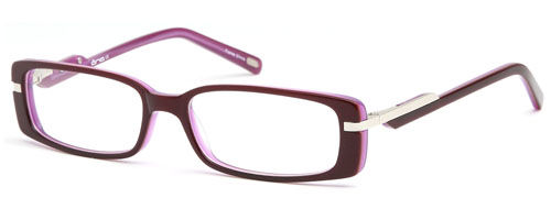 Womens Futuristic Prescription Glasses in Wine