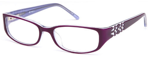 Womens Two Toned Elegant Prescription Glasses in Light and Dark Purple