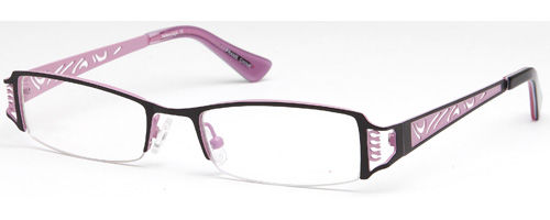 Womens Dreamy Half Rimmed Prescription Glasses in Black