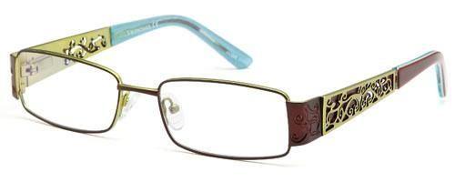 Womens Greek Designed Prescription Glasses in Brown