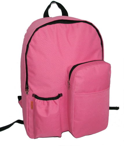 17"" Backpack w/water bottler holder - Hot Pink Case Pack 30