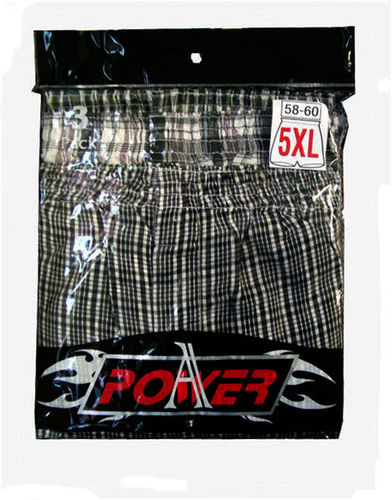 5Piece Cut- Men's Boxer- 4X-Large Case Pack 144