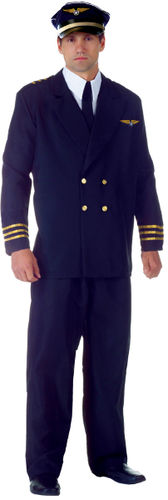 AIRLINE CAPTAIN ADULT BLACK