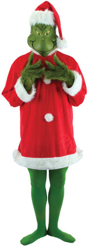 Men's Costume: Deluxe Grinch- Large/XL