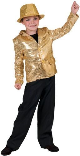 Disco Jacket Gold Child Small