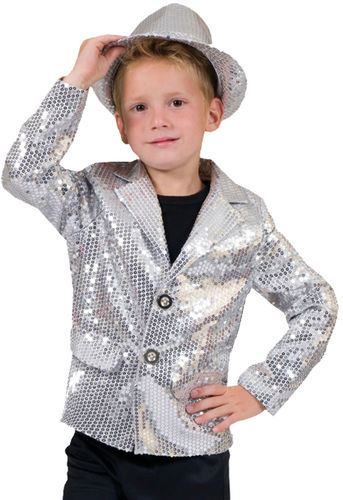 Disco Jacket Silver Child Med