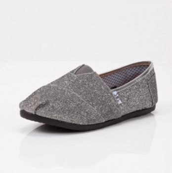 Women's Casual Shoe- Dark Gray Glitter Case Pack 12