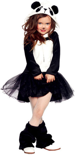 Pretty Panda Girl's Costume- Small