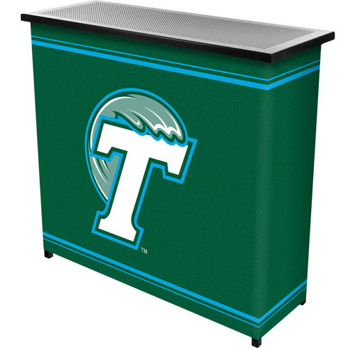 Tulane University&#8482; 2 Shelf Portable Bar w/ Case