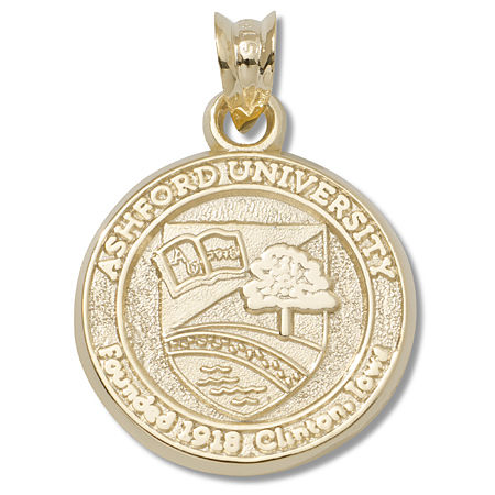 14k Yellow Gold Ncaa Ashford University Saints Pendant Seal