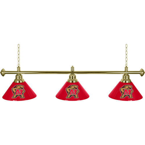 Maryland University? 3 Shade Billiard Lamp - 60 inches