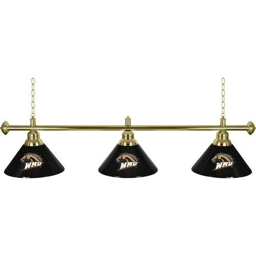 Western Michigan? 3 Shade Billiard Lamp - 60 inches