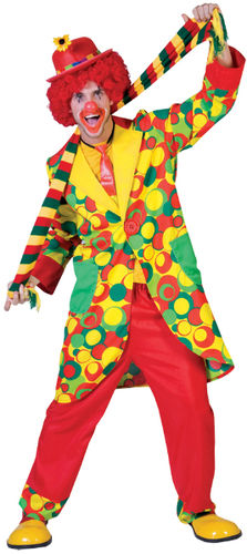 Bubbles the Clown Men's Costume- Medium