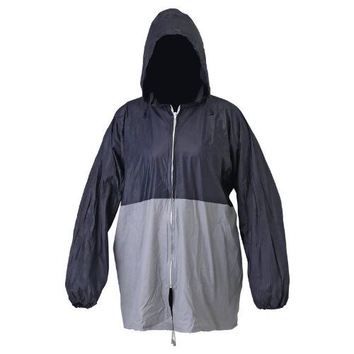 A-w Weather All Weather Rain Jacket Colors: Blue\gray Size:xl