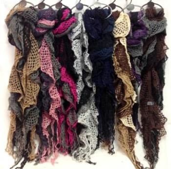 Knit Ladies' Fashion Scarves Assorted Colors Case Pack 24