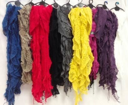 Wholesale Knit Ladies' Fashion Scarves Assorted Colors Case Pack 24