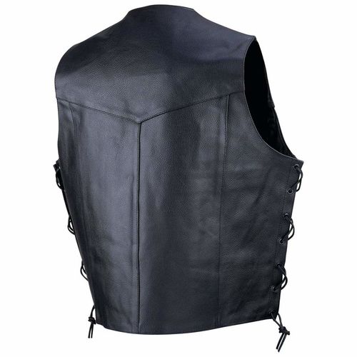 Rocky Mountain Hides&trade; Solid Genuine Cowhide Leather Vest