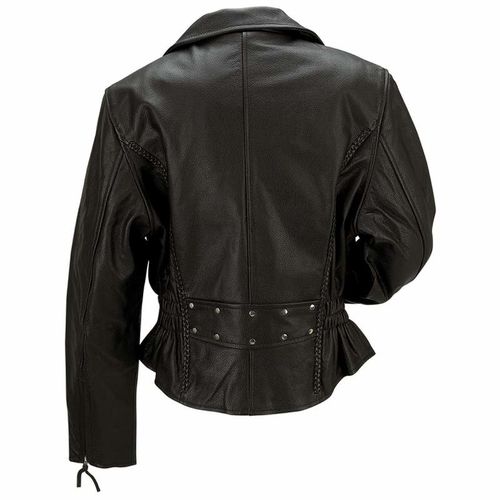 Rocky Mountain Hides&trade; Ladies&apos; Solid Genuine Buffalo Leather Jacket