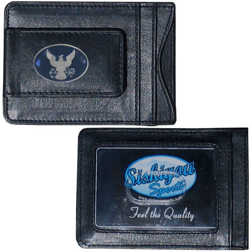 Navy Leather Cash & Cardholder