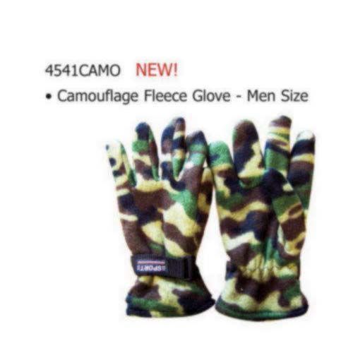 Mens Camouflage Fleece Gloves Case Pack 60