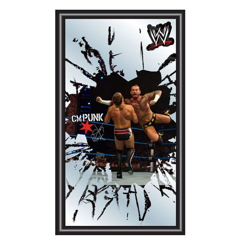 WWE CM Punk Framed Logo Mirror