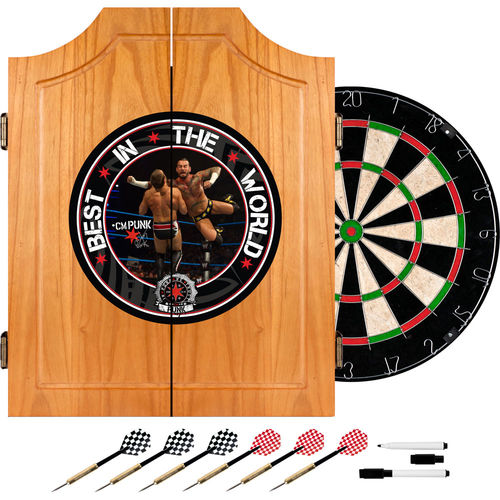 WWE CM Punk Dart Cabinet Set