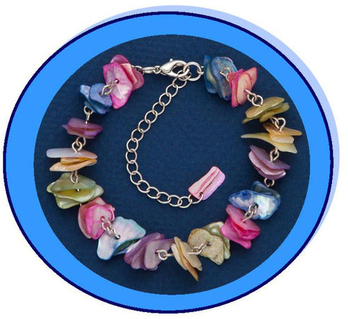 Multi-color Sea Shell Anklets Case Pack 24