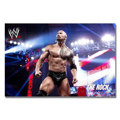 Officially Licensed WWE The Rock Canvas