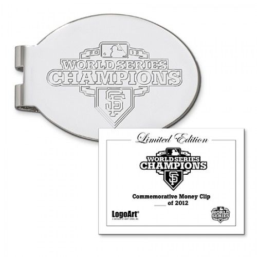 Sterling Silver San Francisco Giants Money Clip World Championship 2012