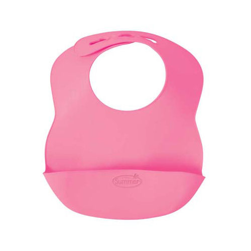 Summer Infant Bibbity Rinse and Roll Bib - 8 Months and Up - Pink