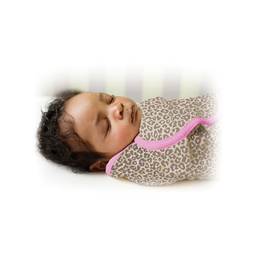 Summer Infant SwaddleMe Adjustable Infant Wrap - Small/Medium 7 - 14 lbs - Leopard